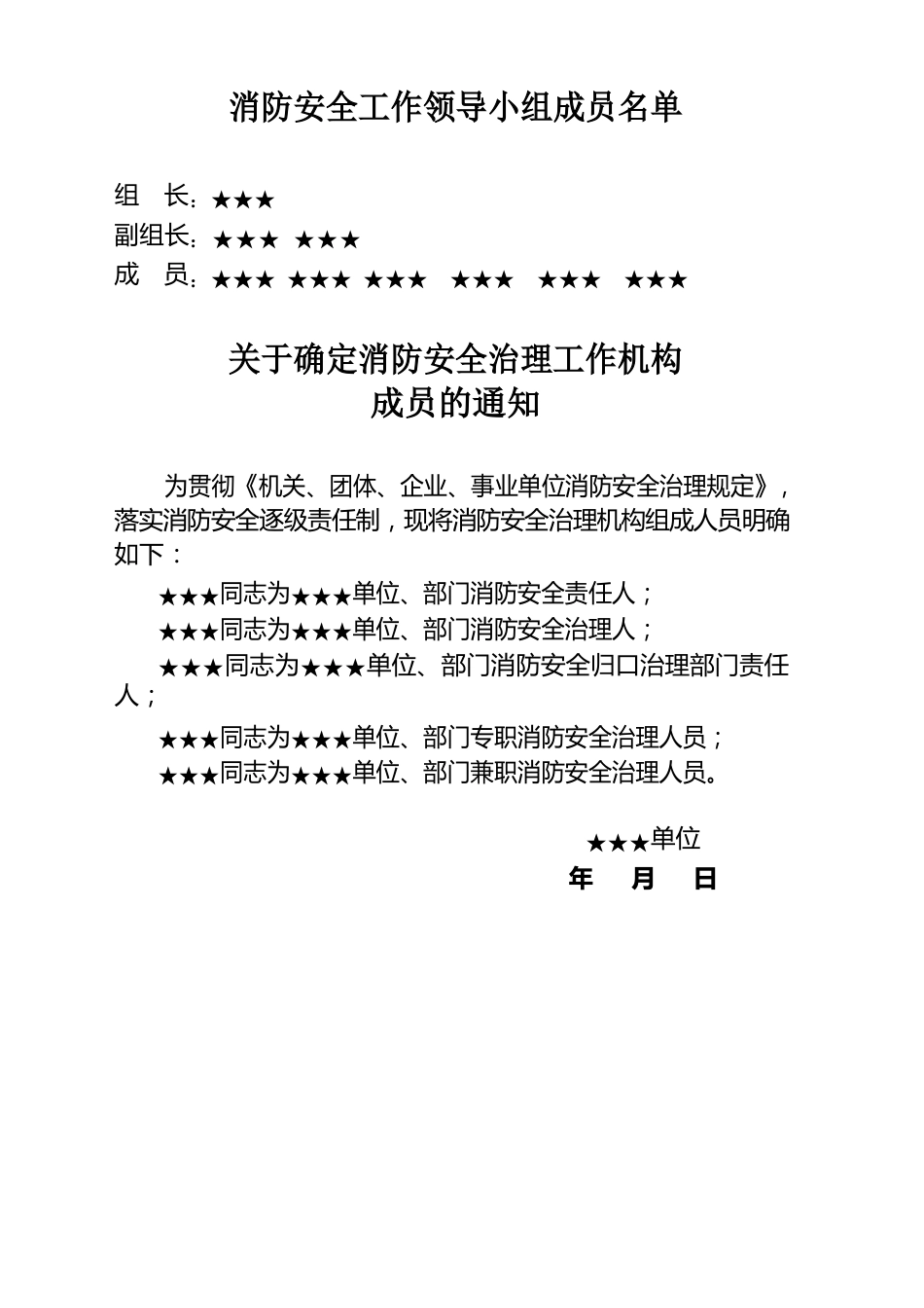 安全、消防管理工作大全及消防制度上墙内容_第1页