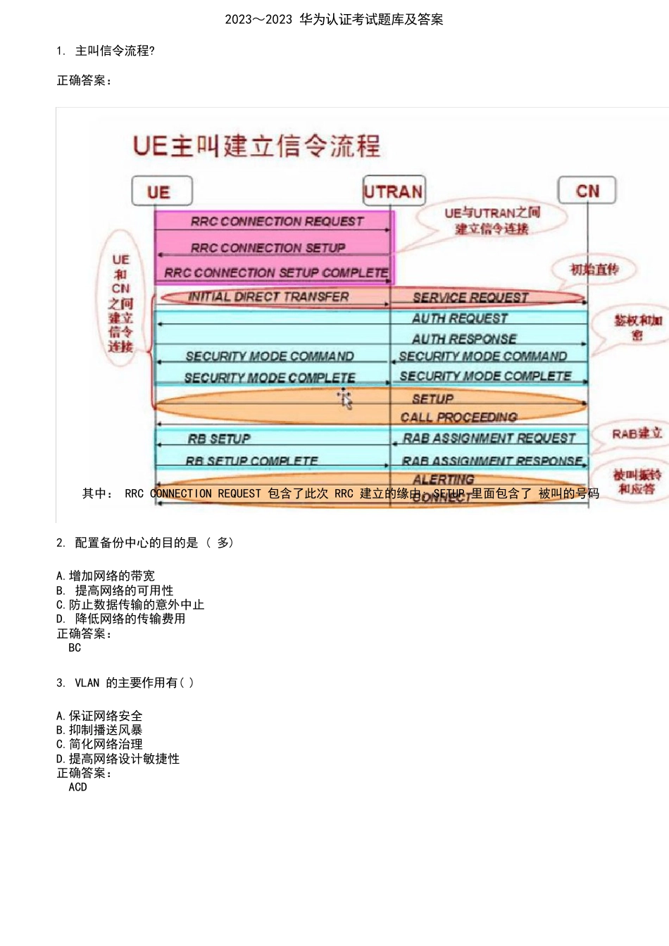 2023年华为认证考试题库及答案第377期_第1页