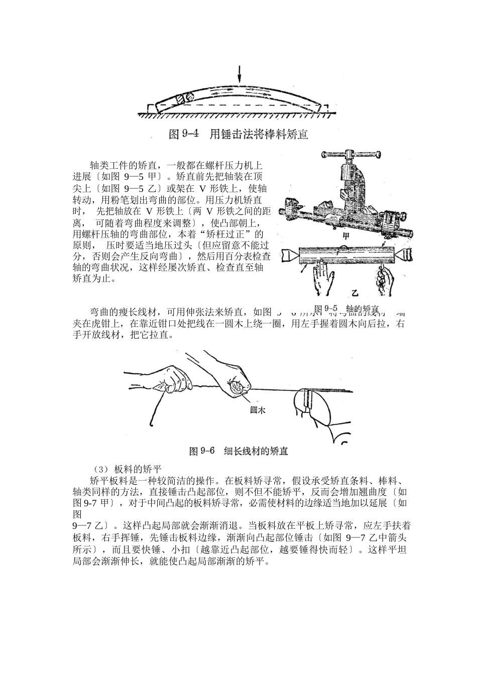 《钳工》矫正和弯形_第3页