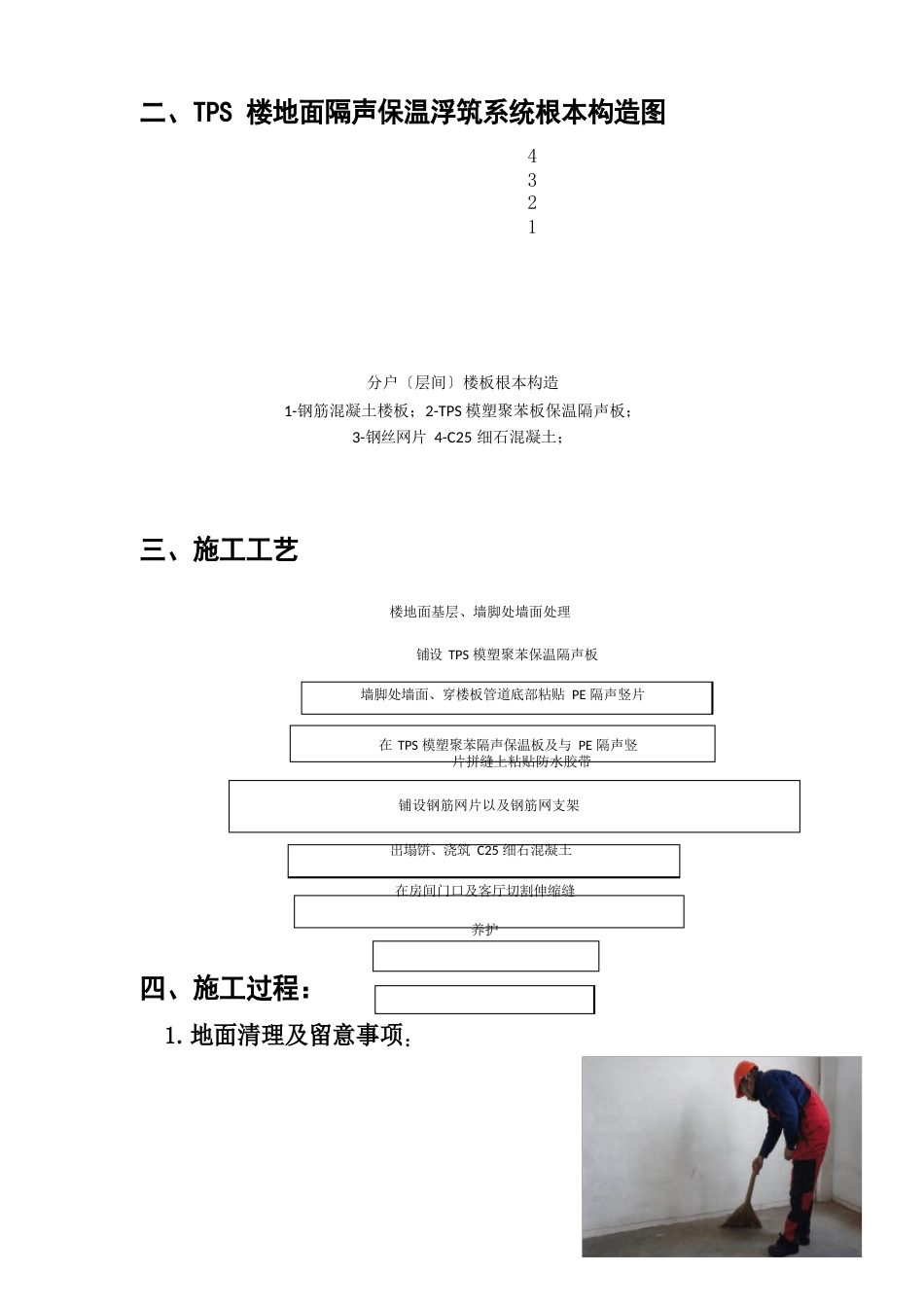 TPS楼地面隔声浮筑系统施工技术交底_第3页