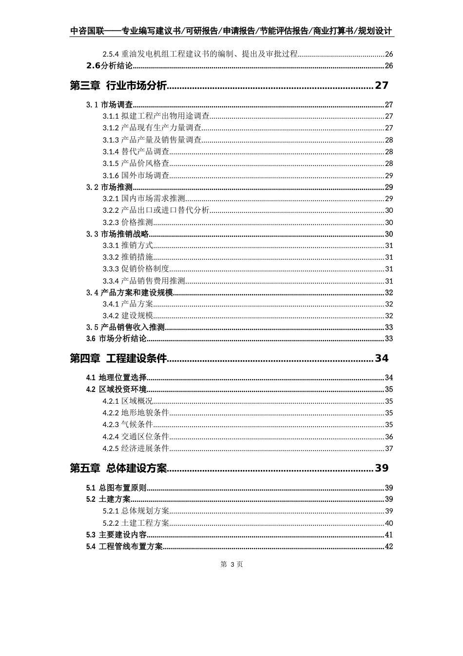 重油发电机组项目可行性研究报告_第3页