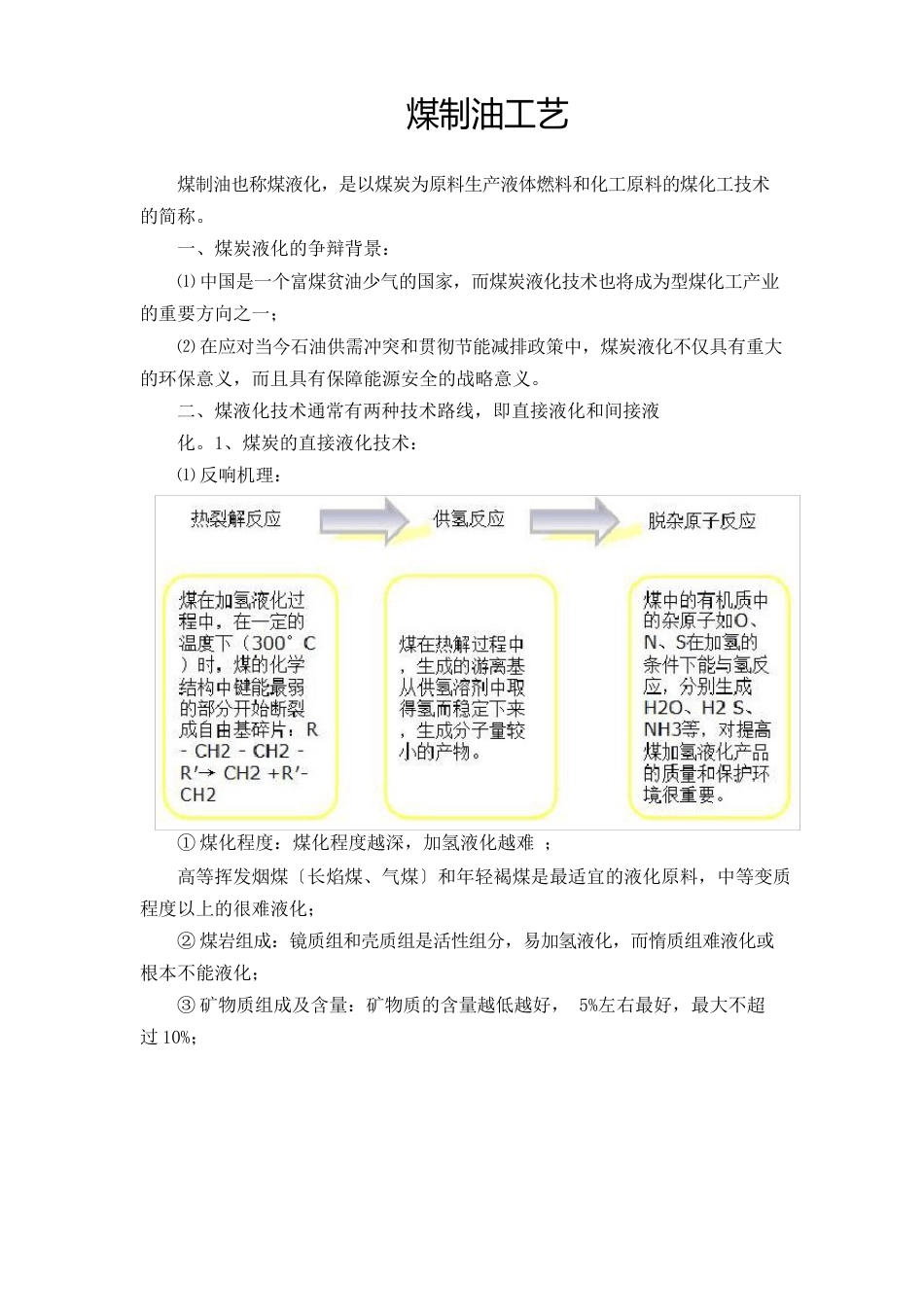 煤制油工艺_第1页