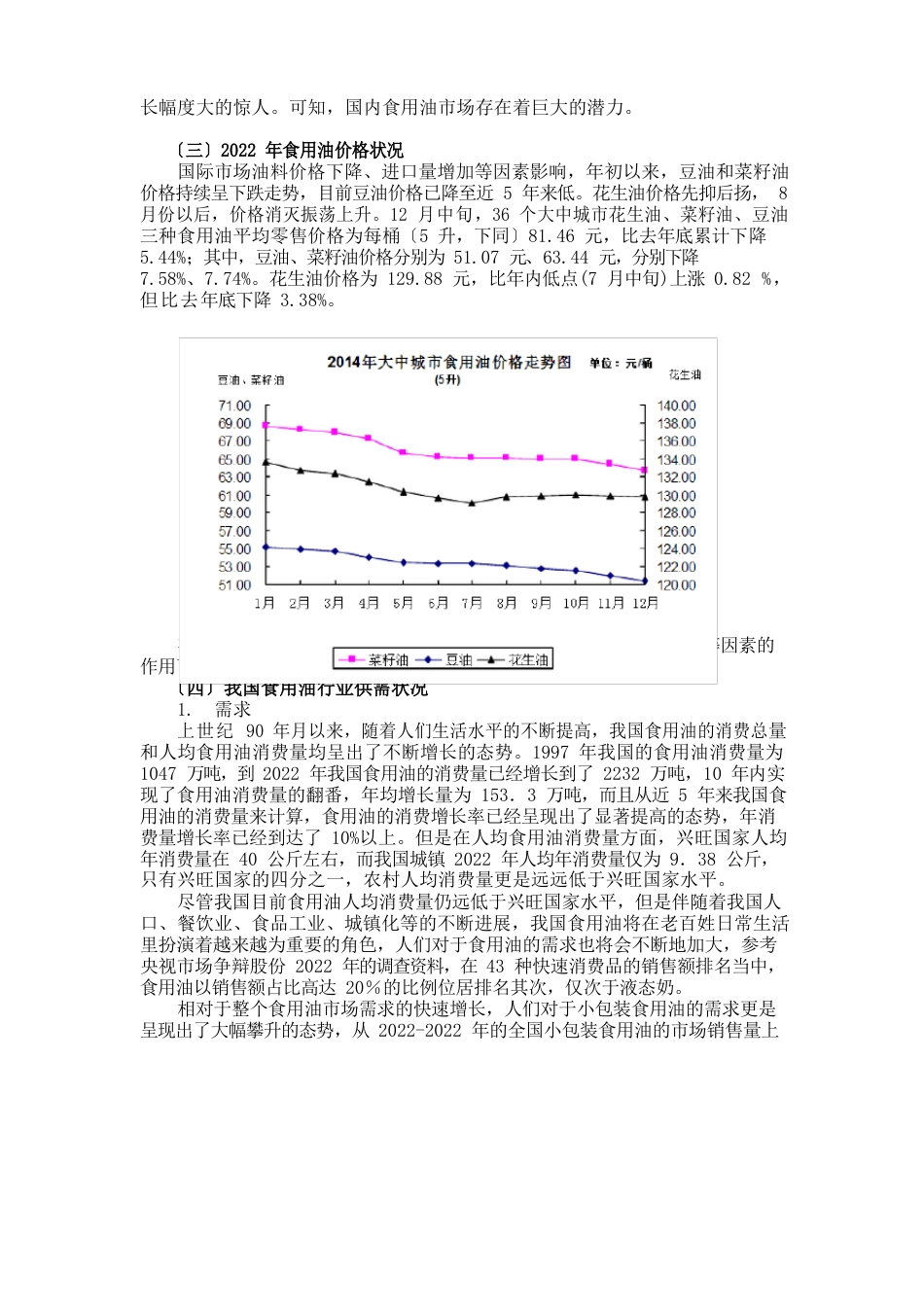 食用油行业市场分析_第3页