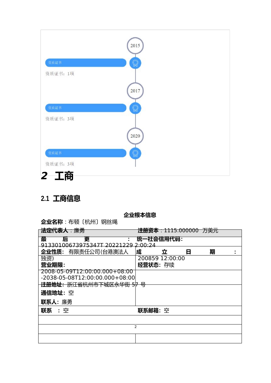 布顿（杭州）钢丝绳有限公司介绍企业发展分析报告_第3页