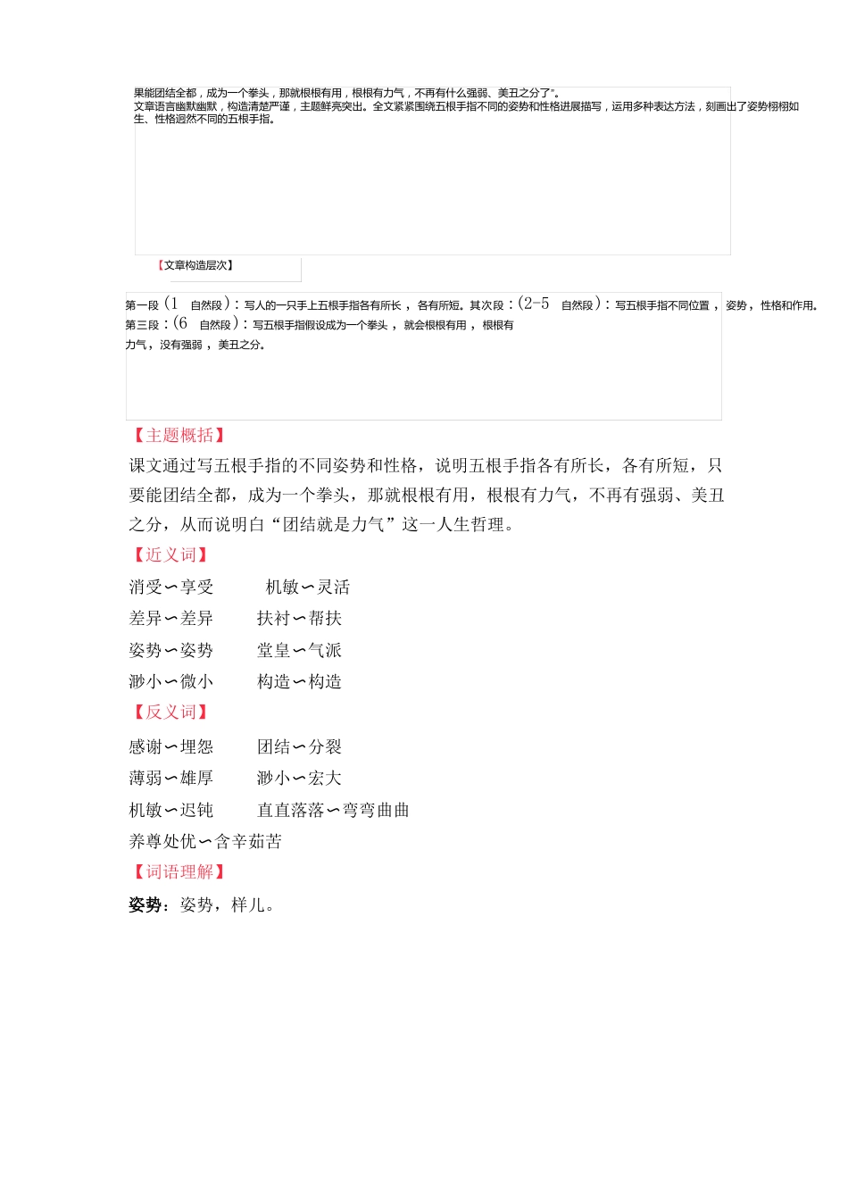 部编人教版小学语文五年级下册第八单元每课知识点复习资料_第3页