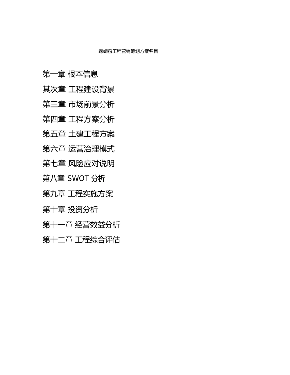 螺蛳粉项目营销策划方案_第3页