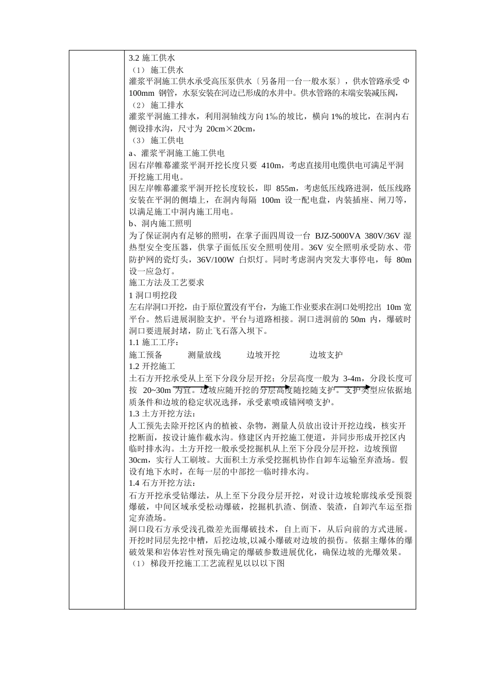 灌浆平洞施工技术交底_第2页