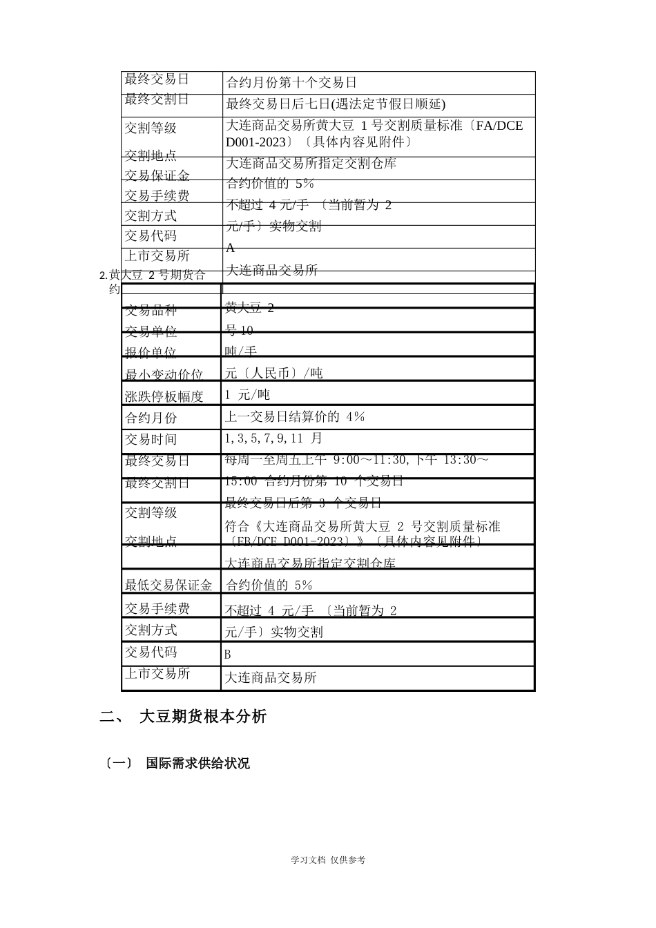 大豆期货投资分析报告_第2页