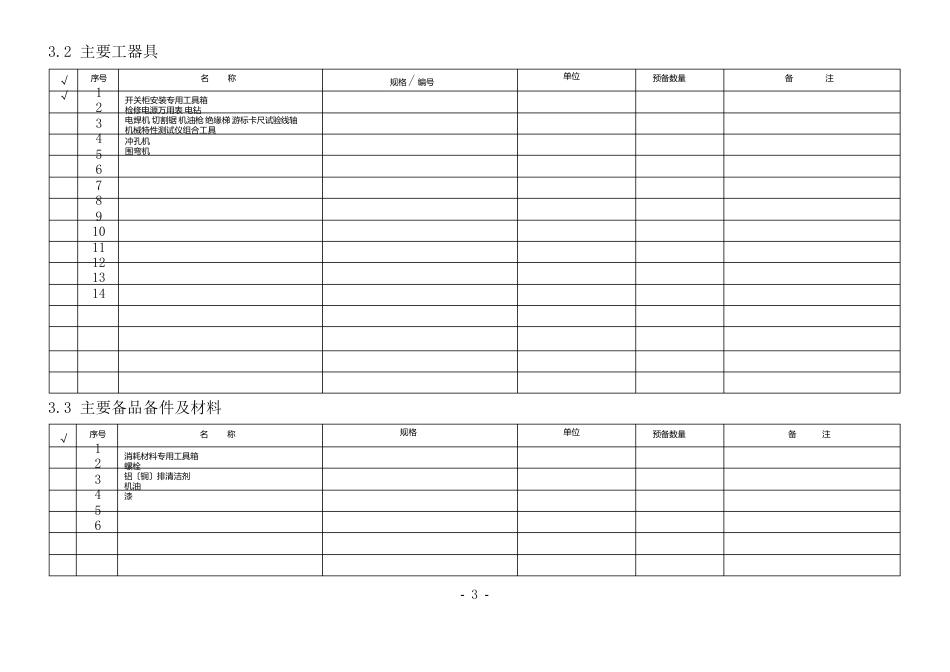 变电站〔6-35〕kV〔手车式〕开关柜更换作业指导书_第3页