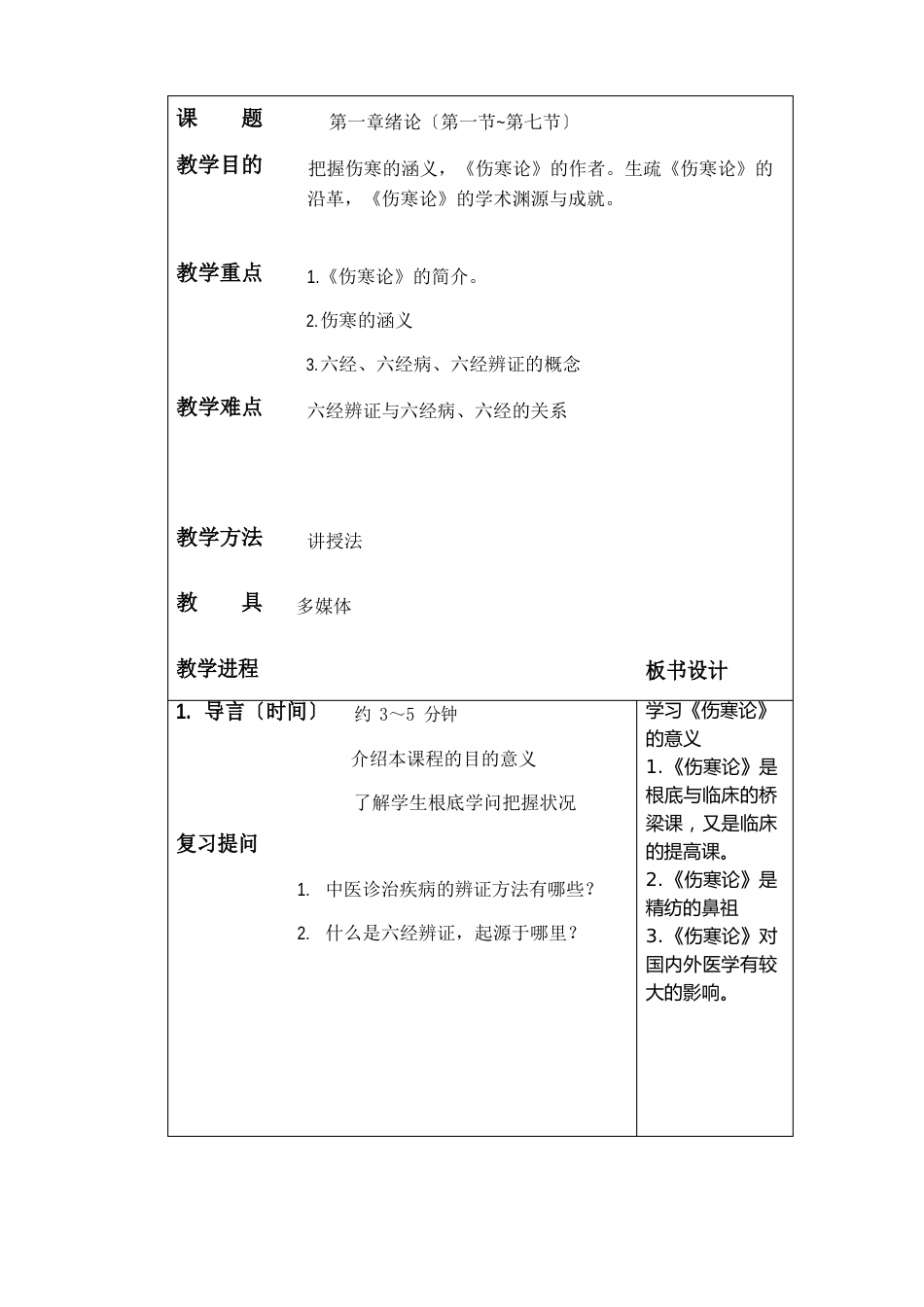 伤寒论教案_第1页