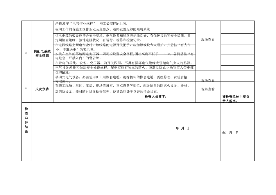 砂石料、粘土矿现场安全检查表_第3页