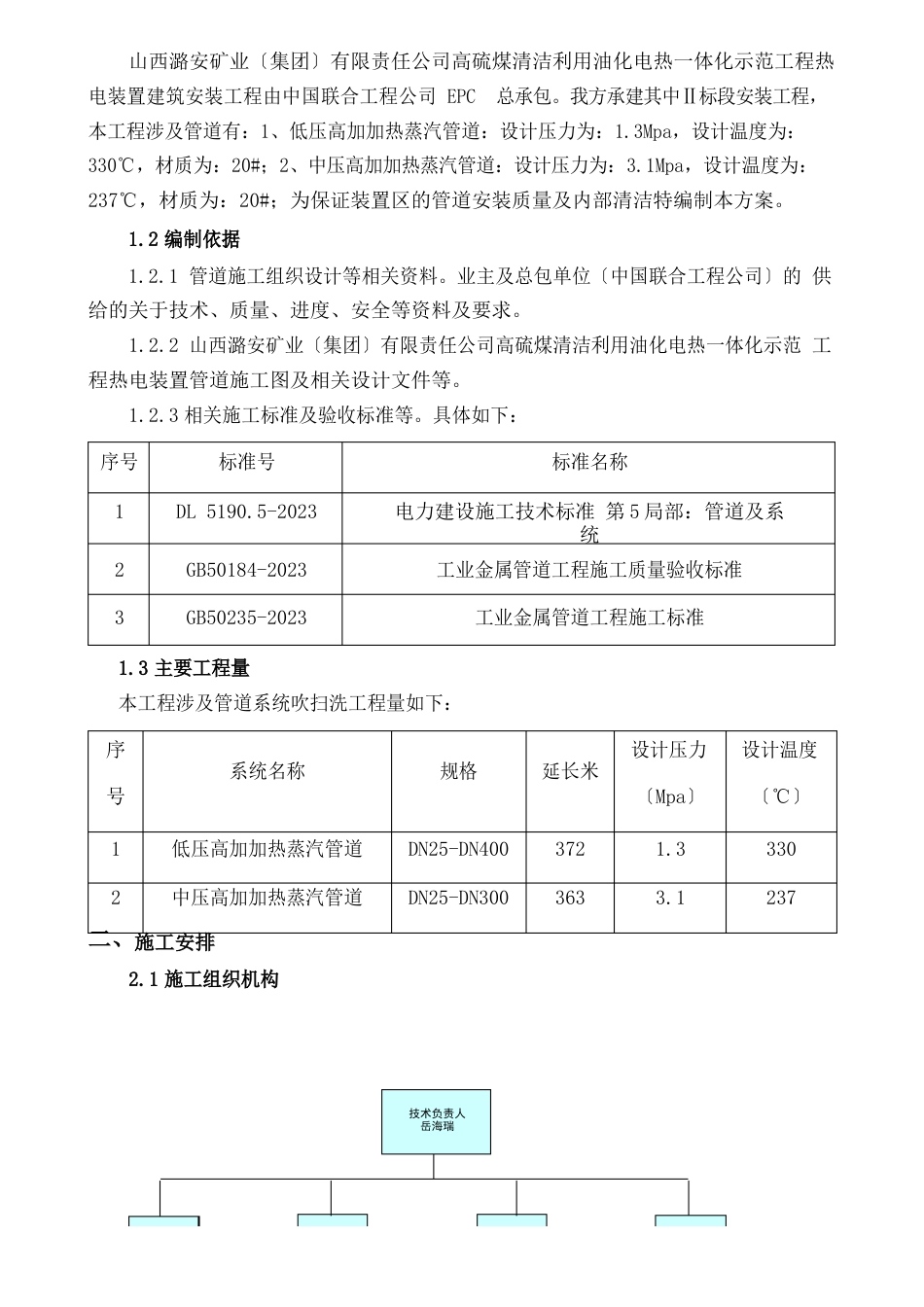 中压、低压高加加热蒸汽管道试压、吹扫方案_第3页