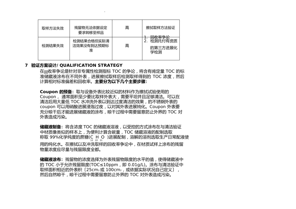 拭子擦拭取样方法验证方案回收率研究报告报告_第3页