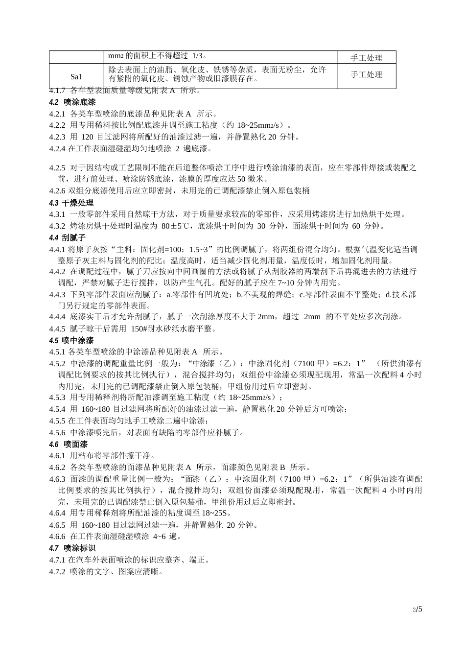 油漆工艺规程_第2页