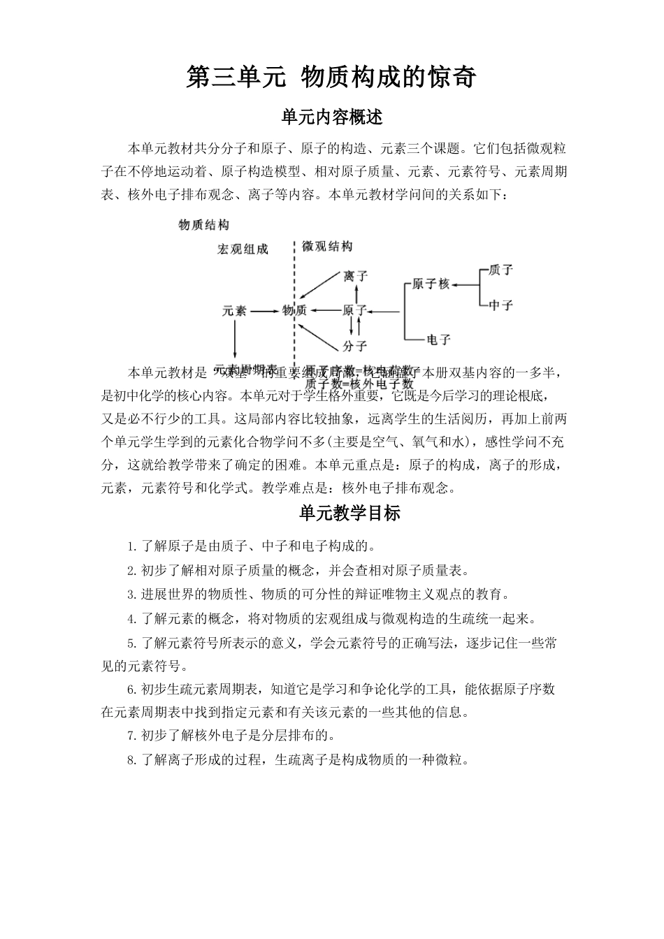 人教版九年级初三化学上册《分子和原子》教案_第1页