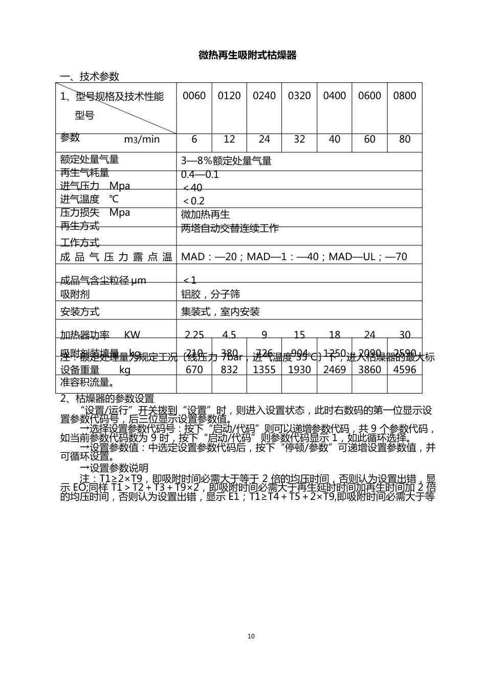 吸附式干燥器使用说明书_第1页