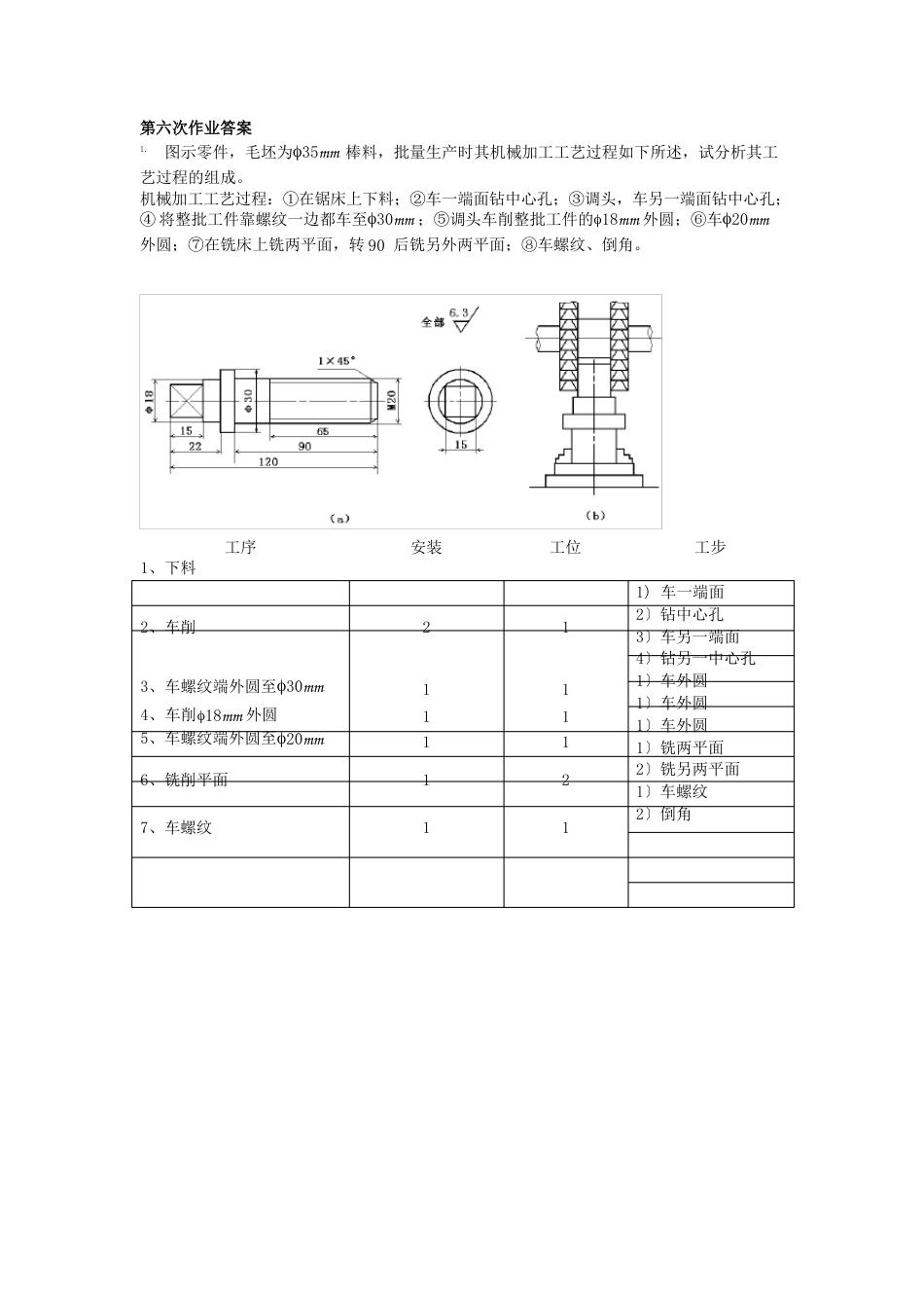 机械制造工程学课后作业答案_第1页