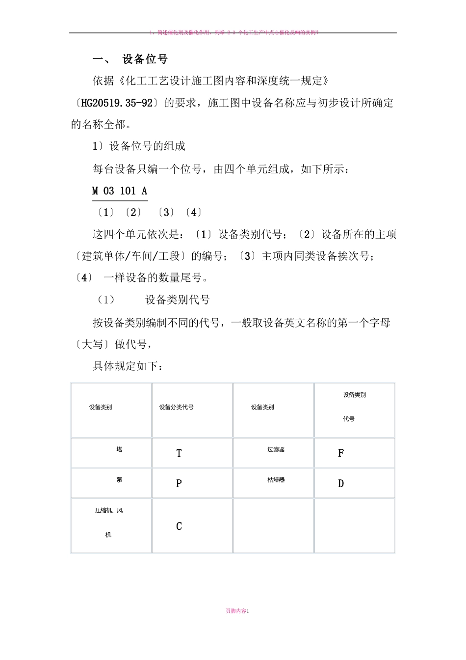 化工工艺图纸标识代号_第1页