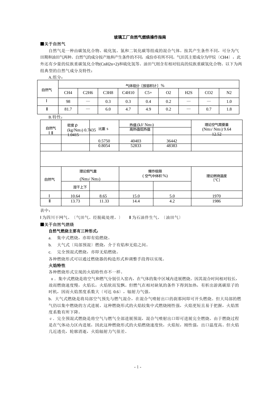 天然气操作手册_第1页