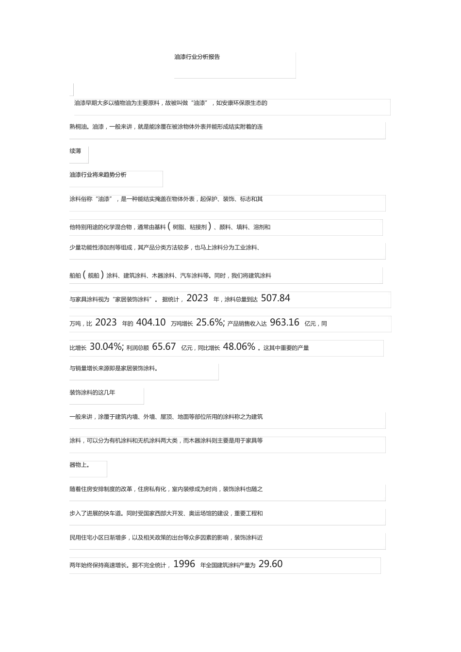 油漆行业分析报告_第1页