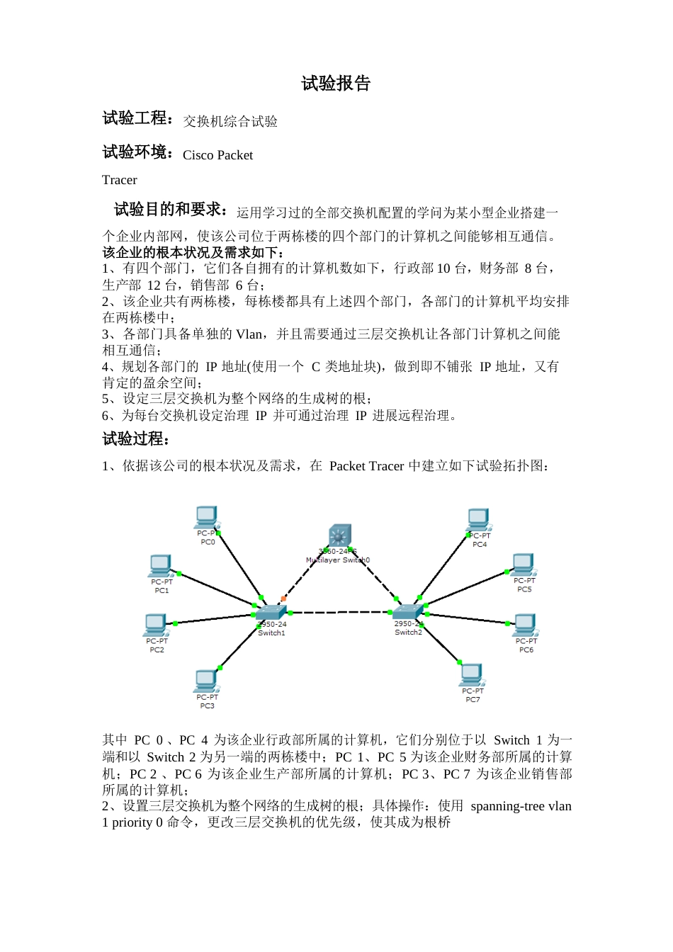 交换机综合实验_第1页