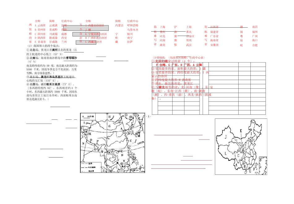 八年级上册地理知识点_第2页