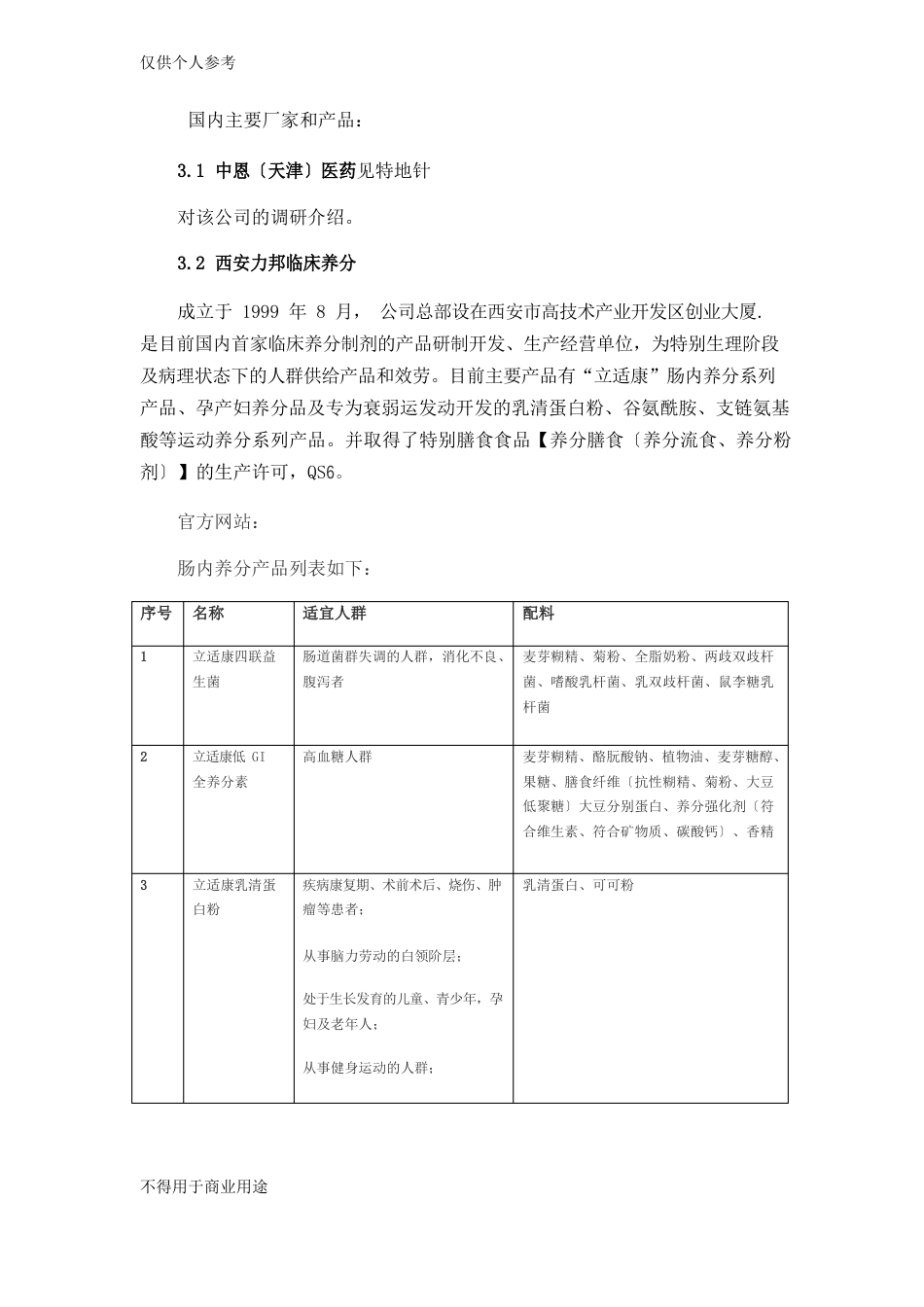 特医食品市场产品基本情况_第3页