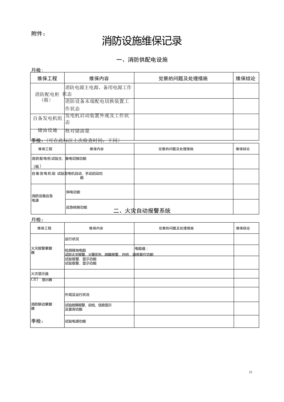 消防设施维护保养报告书_第3页