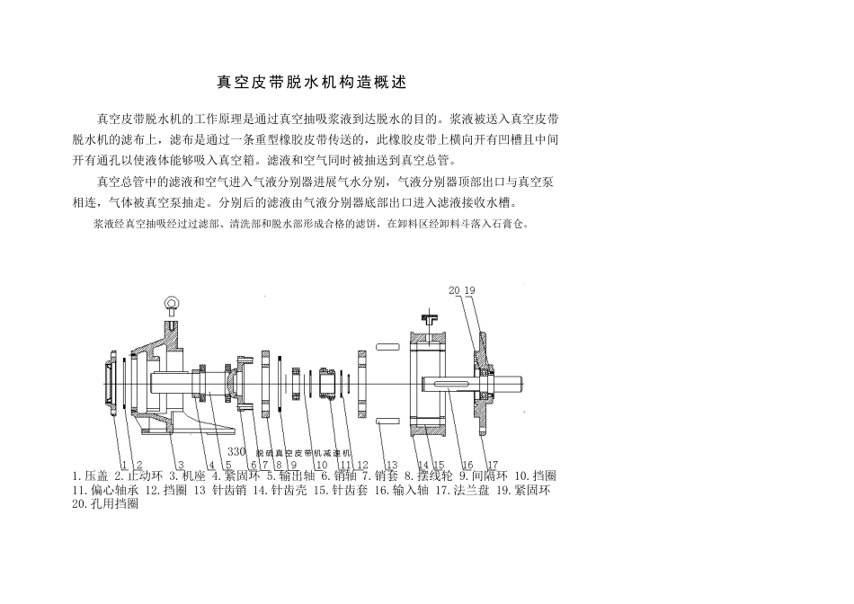 真空皮带脱水机结构概述_第1页