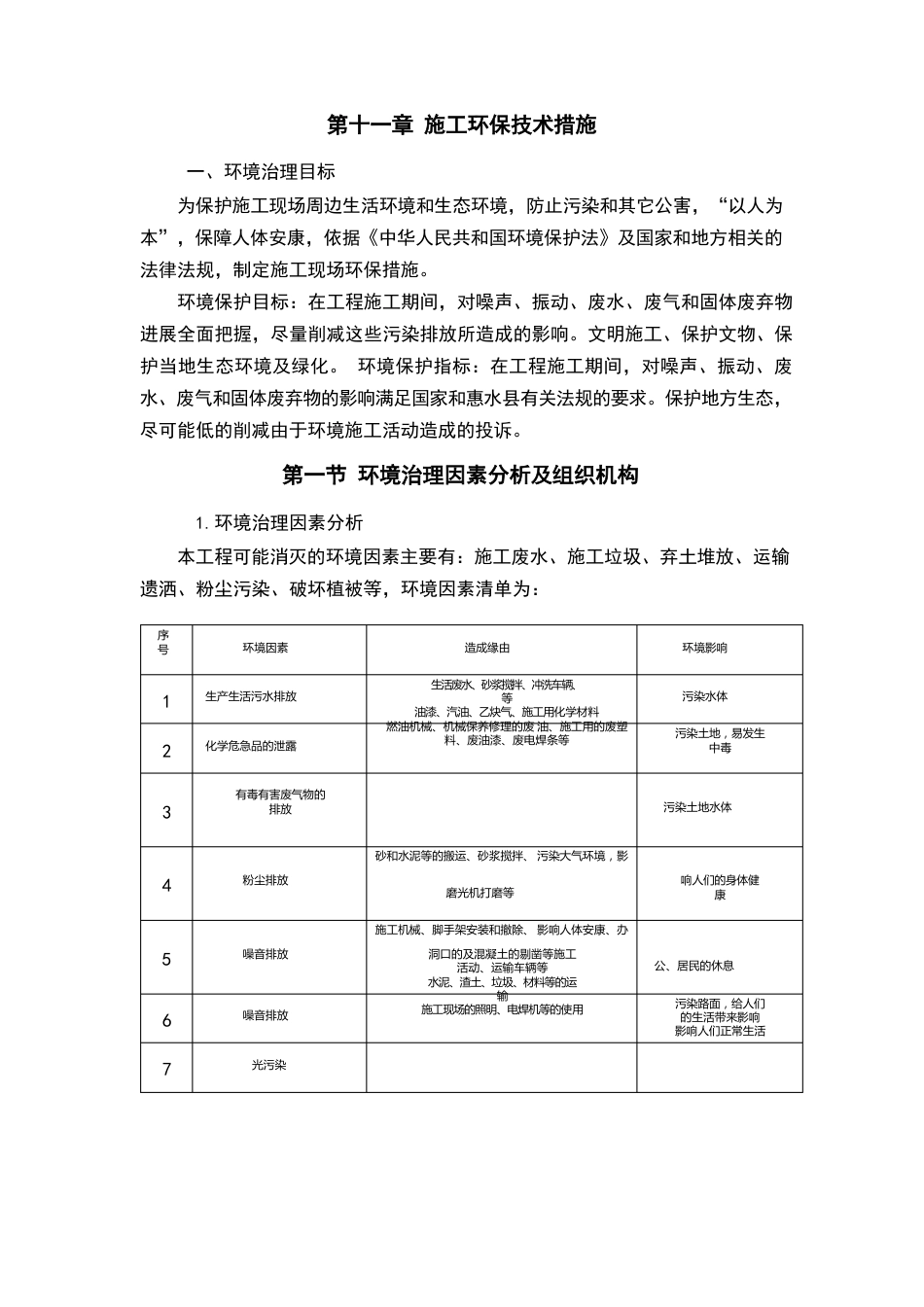 施工环保技术要求措施_第1页