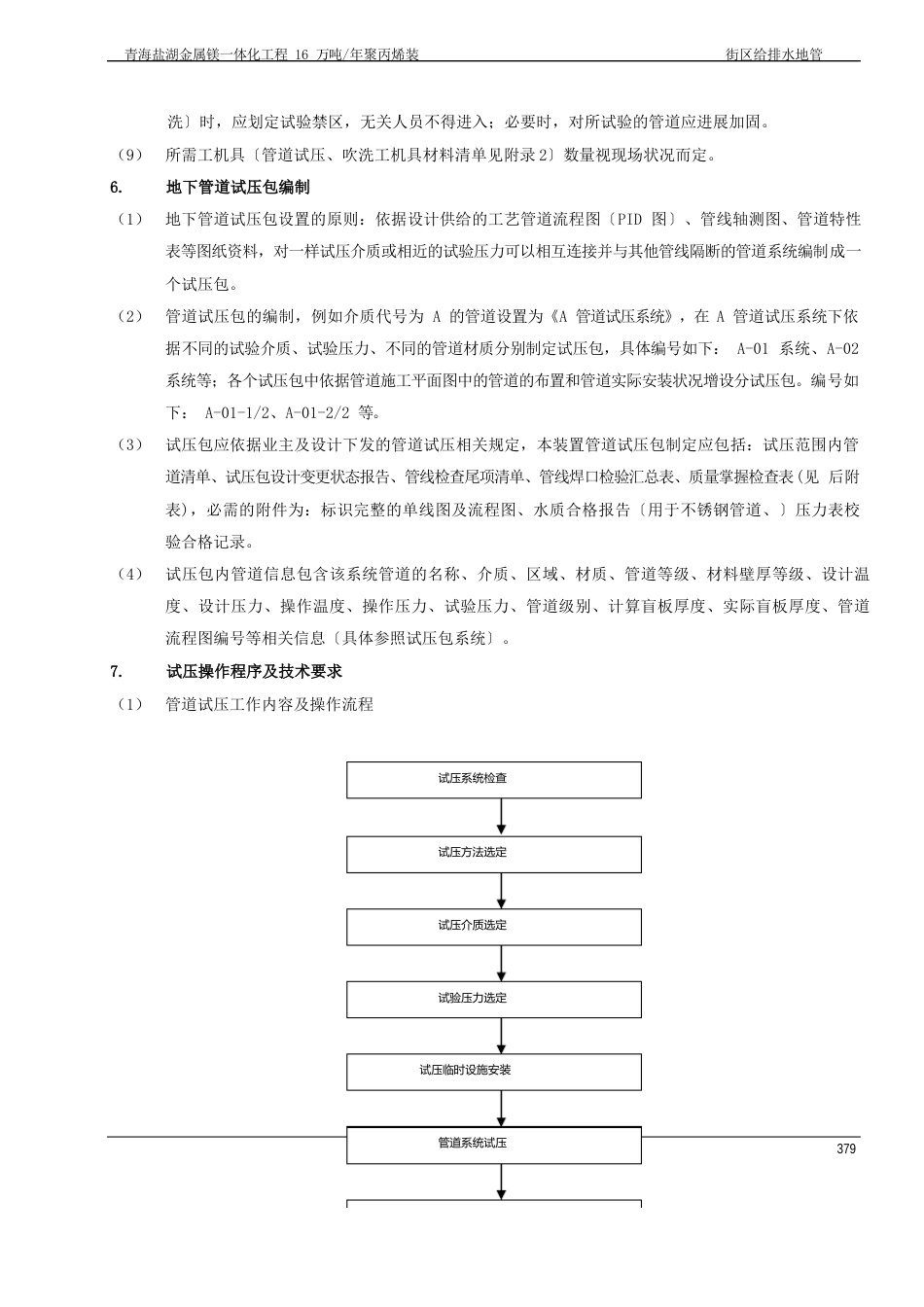 地下管道分段试压方案_第2页
