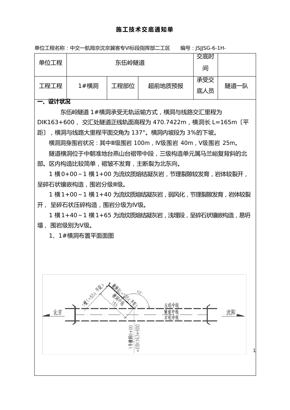 超前地质预报技术交底_第1页