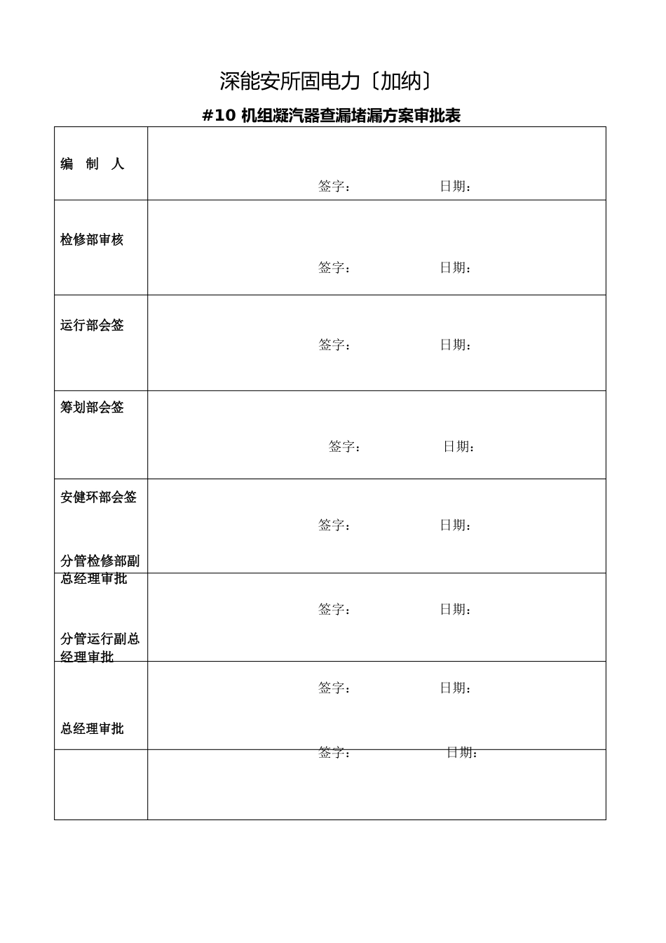 凝汽器查漏堵漏方案2023年09版_第1页