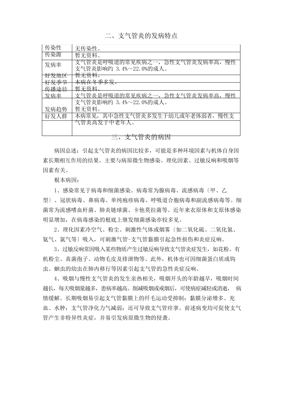 支气管炎病情说明指导书_第2页