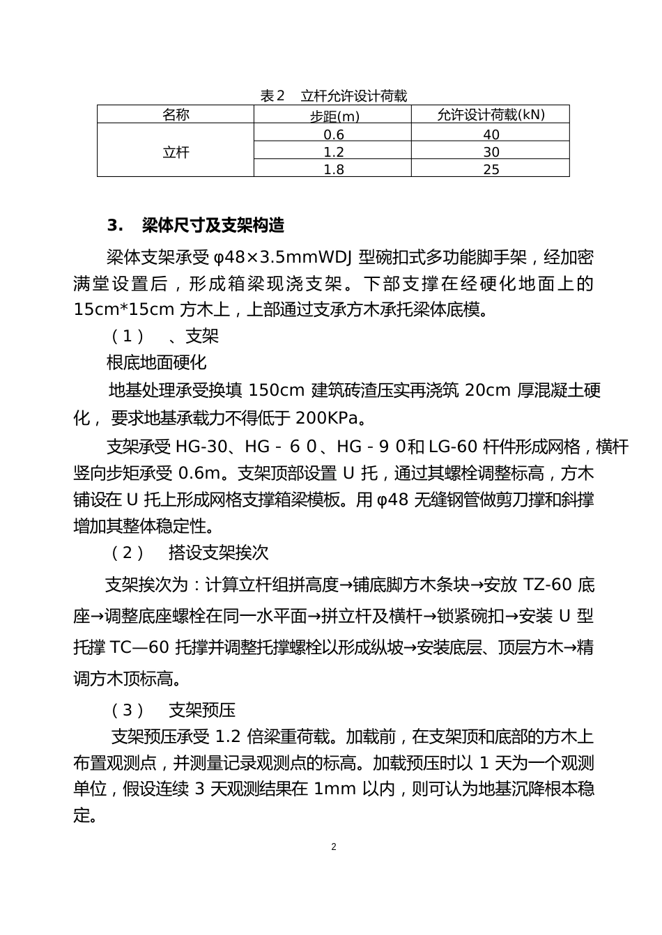 某某大桥(现浇简支箱梁)支架计算书_第2页