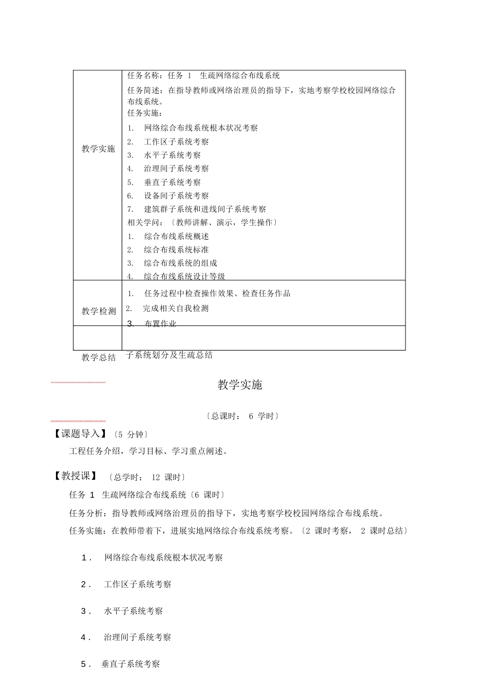 综合布线实战教案_第2页