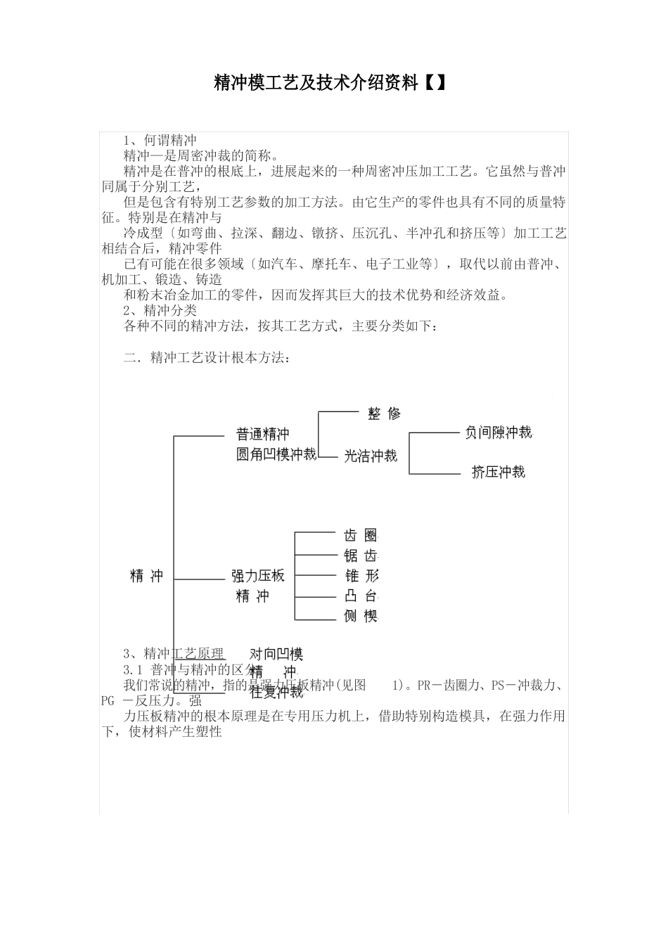 精冲模工艺及技术介绍资料_第1页