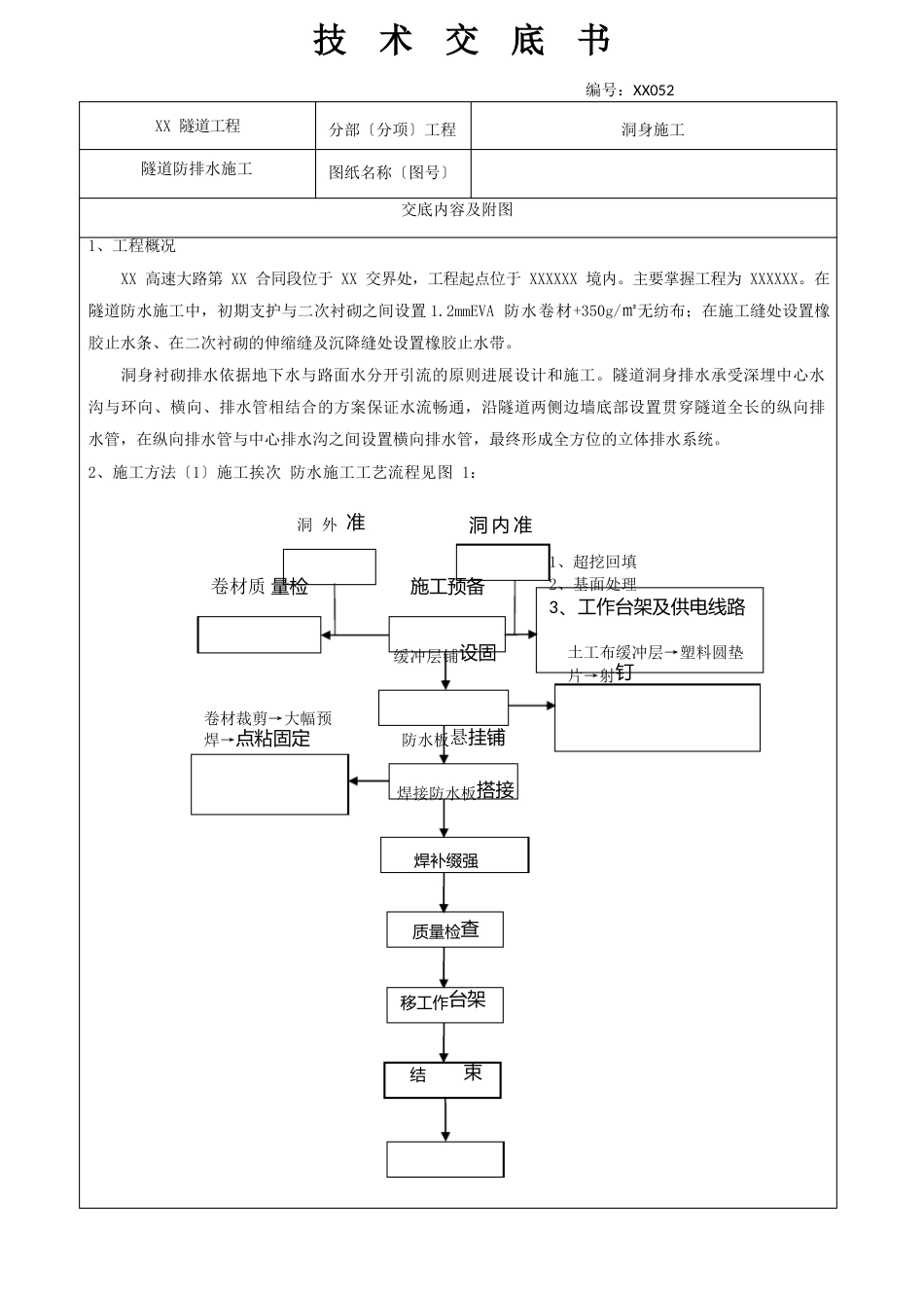 隧道防排水施工技术交底_第1页