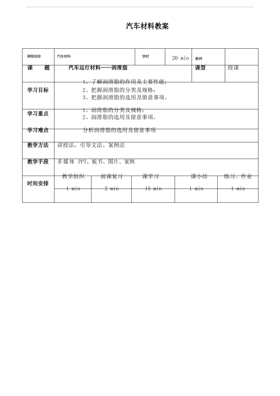 汽车材料教案：汽车运行材料——润滑脂_第2页