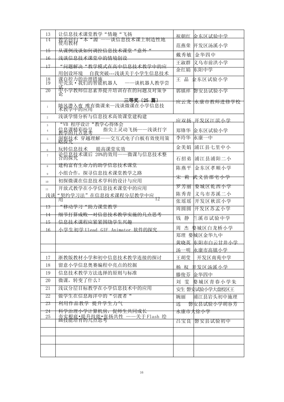 中小学信息技术学科课例研究报告(4)-金华教育网_第3页