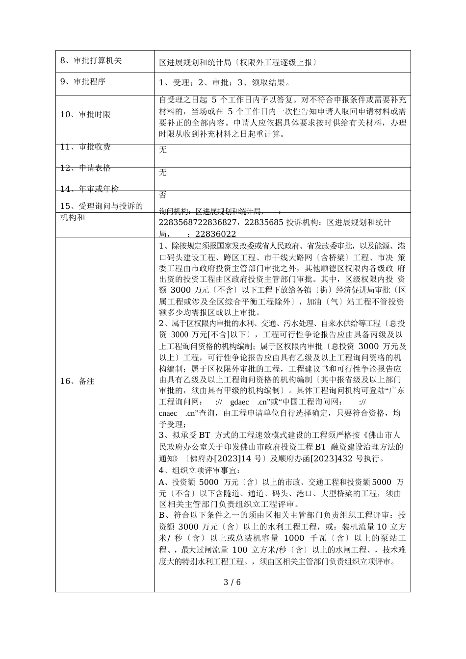 政府出资的投资项目审批(权限内)办事指南_第3页