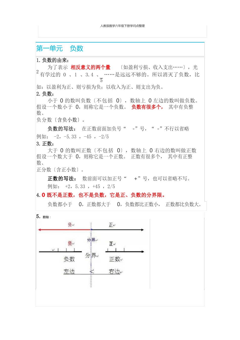 人教版数学六年级下册知识点_第1页