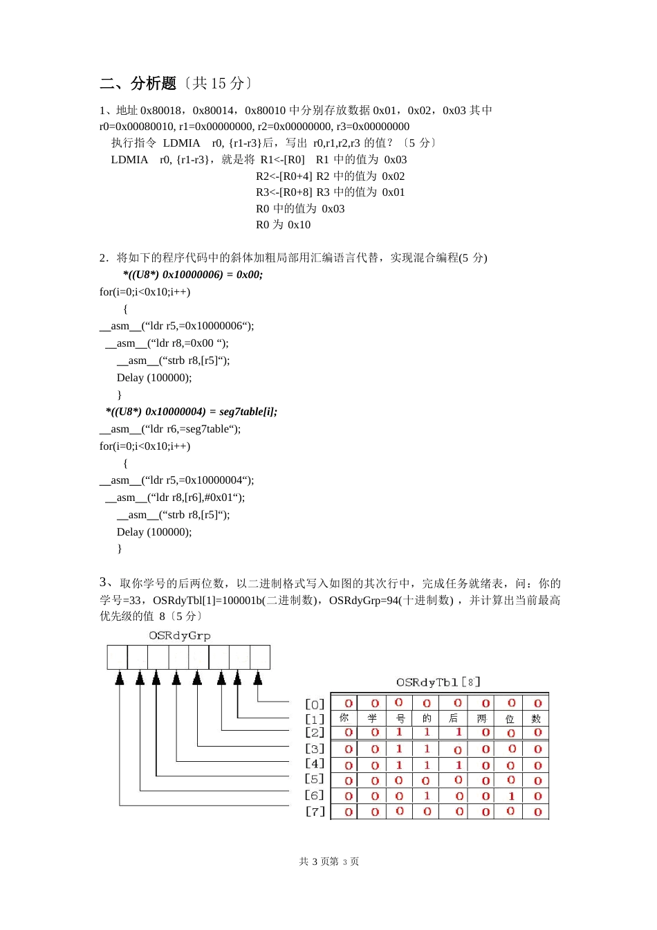 嵌入式系统考试_第3页