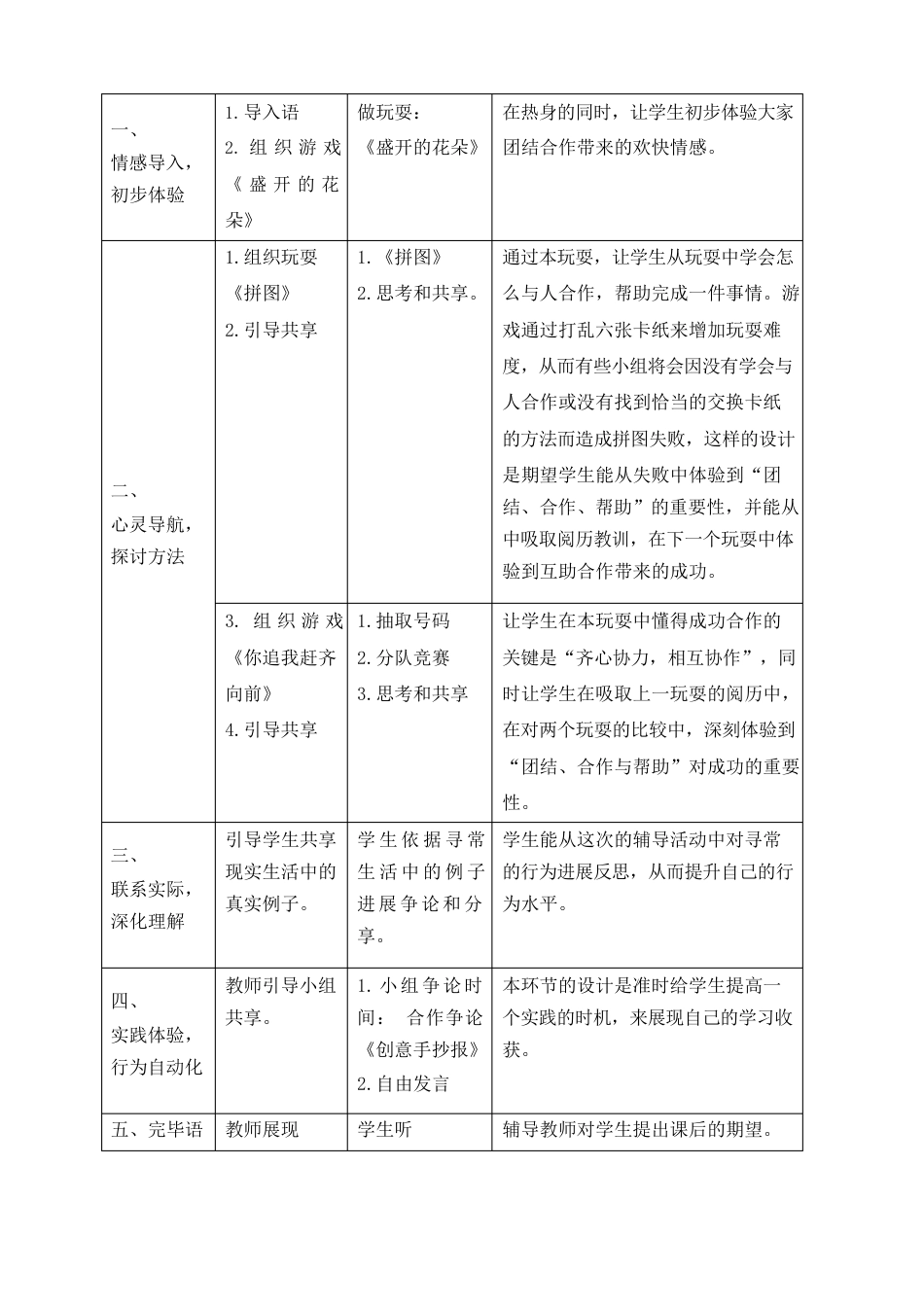 小学团队心理辅导活动教案_第3页