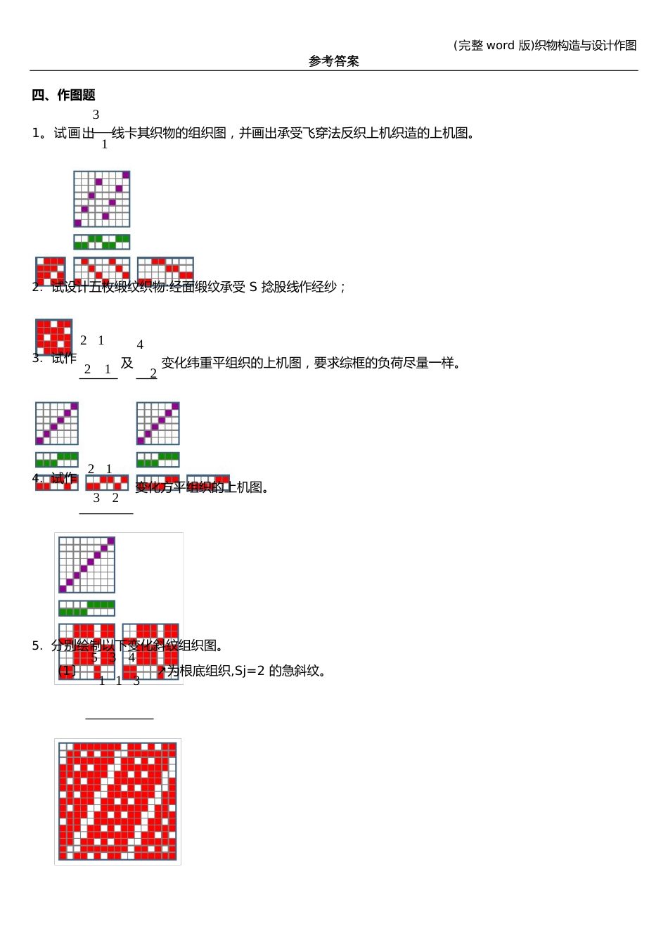 织物结构与设计作图_第1页