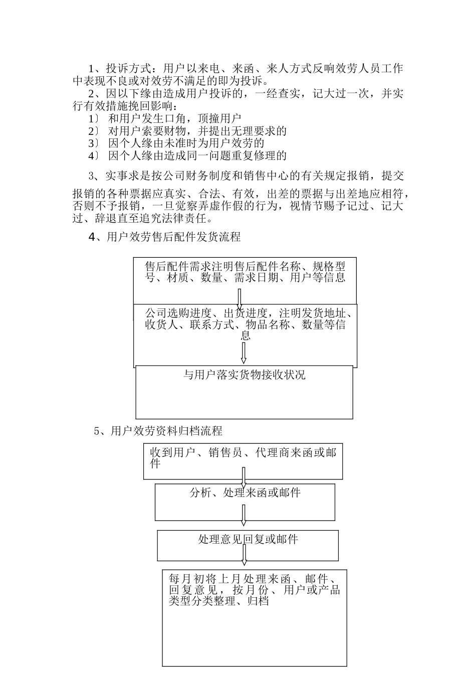 售后服务工作流程及管理制度_第2页