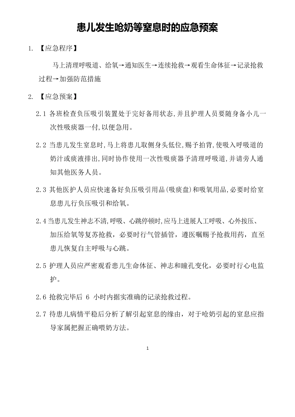 新生儿科急危重症应急预案._第3页