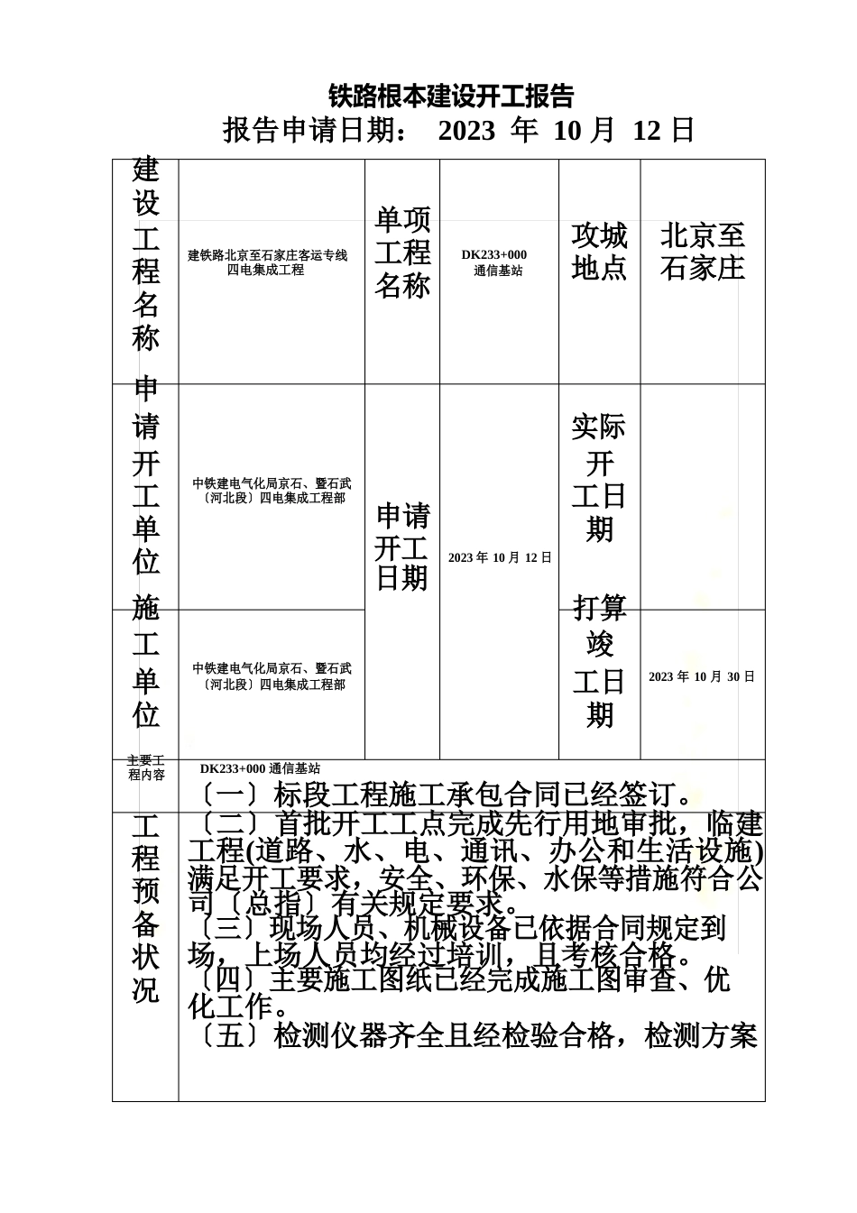 铁路通信基站开工报告_第2页