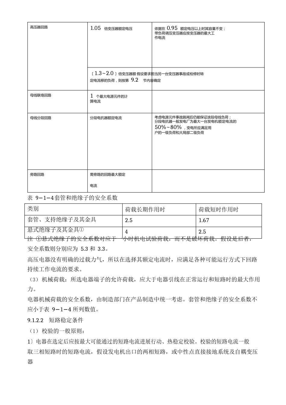 常用电气设备选择的技术条件_第3页