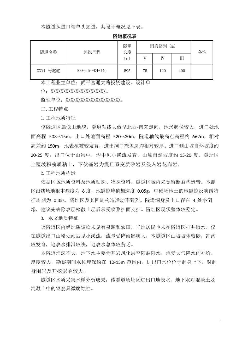 隧道单位工程开工报告_第2页